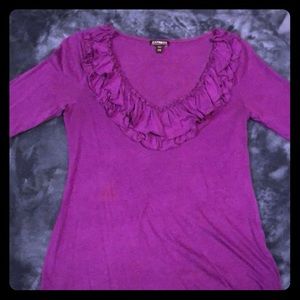 Express XS cotton shirt with ruffles